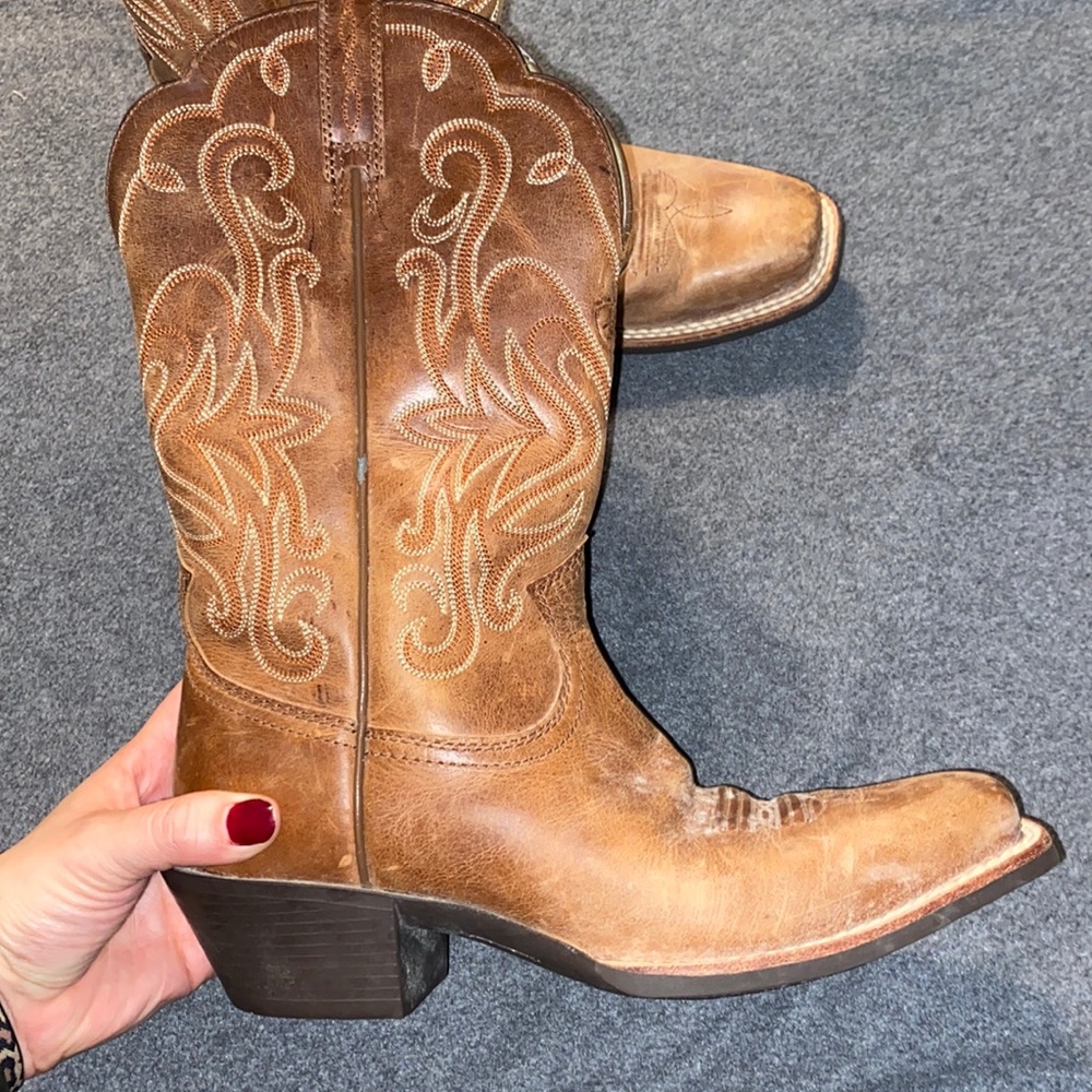 Ariat Brown Western Heeled Cowboy Boots